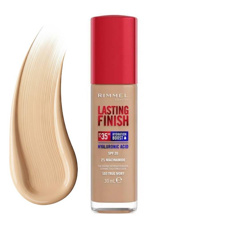 Rimmel Lasting Finish 35HR Foundation – Full Coverage Long-Wear Hydrating Base - Image 2